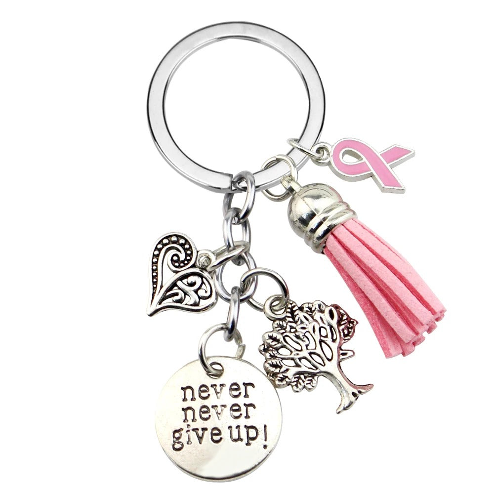 Breast Cancer Keychain Charm