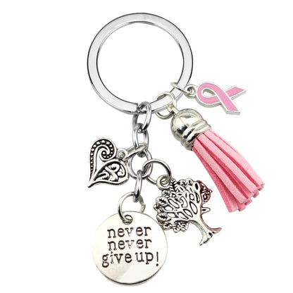 Breast Cancer Keychain Charm